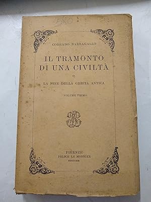 Imagen del vendedor de Il Tramonto di una civilta a la venta por Libros nicos