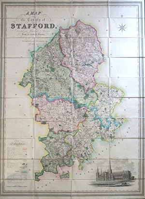 A Map of the County of Stafford Divided into Hundreds & Parishes, From an Accurate Survey, Made i...