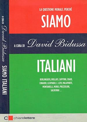Bild des Verkufers fr Siamo italiani zum Verkauf von Biblioteca di Babele