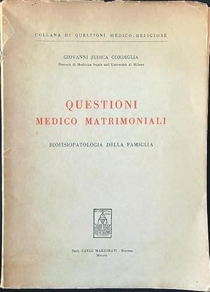 Imagen del vendedor de Questioni medico matrimoniali a la venta por Librodifaccia