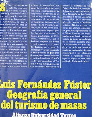Seller image for Geografa general del turismo de masas for sale by Librera Alonso Quijano