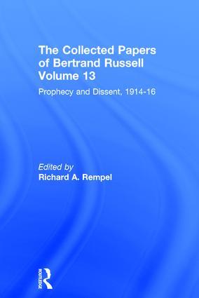 Image du vendeur pour Russell, B: The Collected Papers of Bertrand Russell mis en vente par moluna