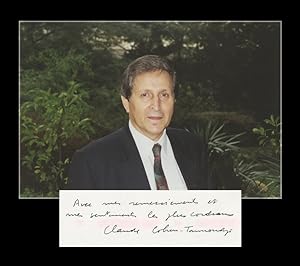 Image du vendeur pour Claude Cohen-Tannoudji - Back signed photo - 1997 mis en vente par PhP Autographs