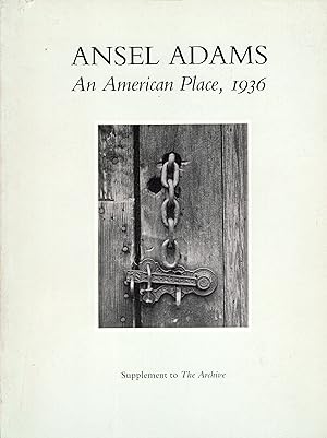 Imagen del vendedor de Ansel Adams: An American Place, 1936 a la venta por A Cappella Books, Inc.