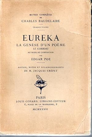 Image du vendeur pour Eureka. La gense d'un pome. Le corbeau. Mthode de composition. mis en vente par L'ivre d'Histoires