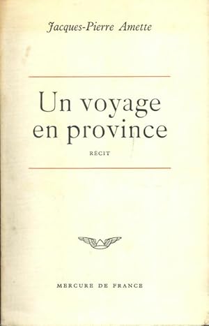 Image du vendeur pour Un voyage en province - Jacques-Pierre Amette mis en vente par Book Hmisphres