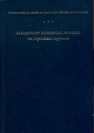 Seller image for Elementary numerical analysis : An algorithmic approach - Samuel D. Conte for sale by Book Hmisphres
