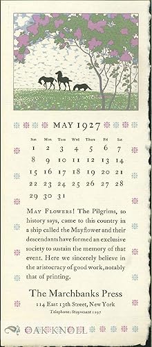 MARCHBANKS PRESS CALENDAR FOR MAY, 1927