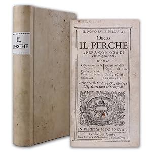 Bild des Verkufers fr Il novo lume dell'arte ouero Il perch. Opera copiosa di varie cognitioni. zum Verkauf von Antiquariat Gerhard Gruber
