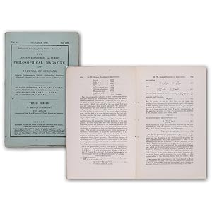 Bild des Verkufers fr On Quaternions; or on a New System of Imaginaries in Algebra. SS. 278-293. In: The London, Edinburgh, and Dublin Philosophical Magazine and Journal of Science. zum Verkauf von Antiquariat Gerhard Gruber