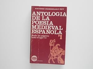 Bild des Verkufers fr Antologa de la poesa medieval espaola. (Desde los orgenes hasta el siglo XV). TOMO I zum Verkauf von Librera Camino Bulnes