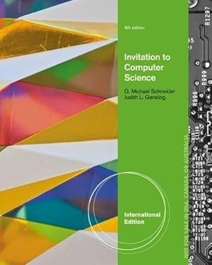 Immagine del venditore per Invitation to Computer Science, International Edition venduto da WeBuyBooks