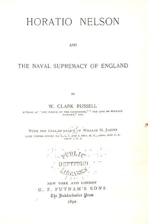 Bild des Verkufers fr Horatio Nelson and the naval supremacy of England, (Heroes of the nations [v.1]) zum Verkauf von WeBuyBooks