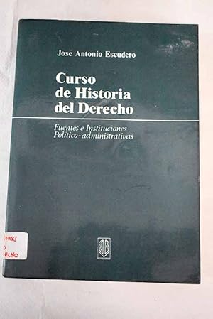 Curso de historia del derecho