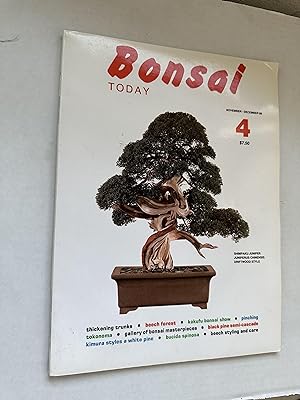 Seller image for Bonsai Today [Magazine], Issue number 4. November-December, 1989. for sale by Erik Hanson Books and Ephemera