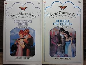 Image du vendeur pour MOURNING BRIDE / DOUBLE DECEPTION (Second Chance at Love #57 & #63) REGENCY mis en vente par The Book Abyss