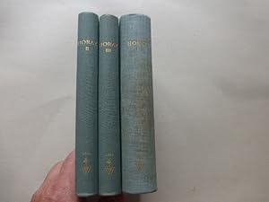 Imagen del vendedor de Q Horatius Flaccus (Drei Bnde) . Teil 1: Oden und Epoden / Teil 2: Satiren / Teil 3: Briefe. erklrt von Adolf Kiessling. Besorgt von Richard Heinze. Mit einem Nachwort unf bibliographischen Nachtrgen von Erich Burck. a la venta por Krull GmbH