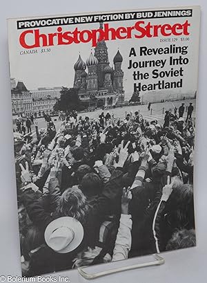 Seller image for Christopher Street: vol. 11, #9, whole issue #129, November 1988; A Revealing Journey into the Soviet Heartland for sale by Bolerium Books Inc.