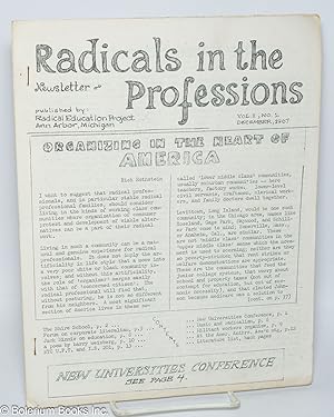 Seller image for Radicals in the professions newsletter: Vol. 1, no. 2, December 1967 for sale by Bolerium Books Inc.