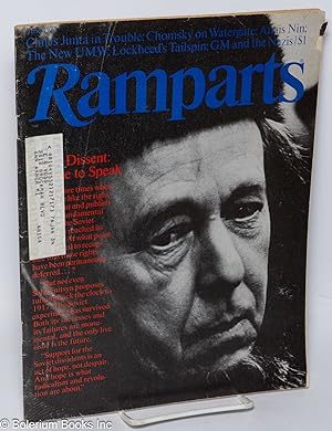 Seller image for Ramparts: volume 12, number 11, June 1974 for sale by Bolerium Books Inc.