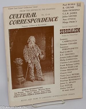 Bild des Verkufers fr Cultural Correspondence #12-14, Summer 1981 zum Verkauf von Bolerium Books Inc.