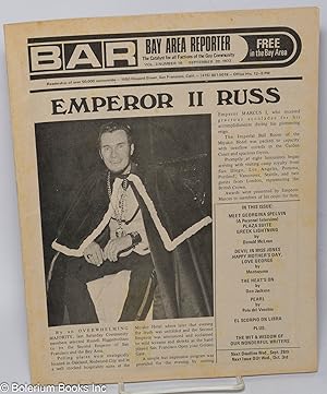 Imagen del vendedor de B.A.R. Bay Area Reporter: the catalyst for all factions of the gay community; vol. 3, #19, Sept. 20, 1973: Emperor II Russ a la venta por Bolerium Books Inc.