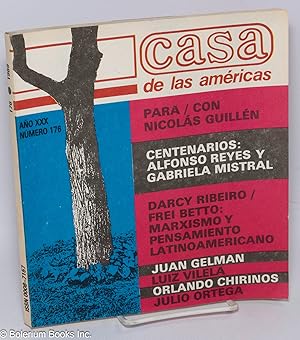 Seller image for Casa de las Americas: Ao 30, No. 176, Septiembre-Octubre 1989 for sale by Bolerium Books Inc.