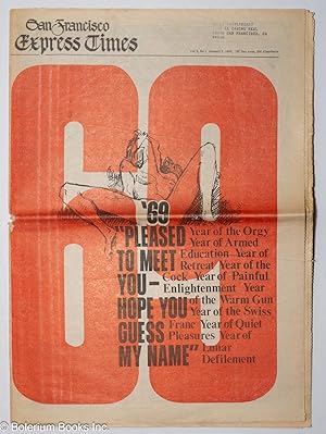 Image du vendeur pour San Francisco Express Times, vol. 2, #1, January 7, 1969: '69 "Pleased to meet you - hope you guess my name" mis en vente par Bolerium Books Inc.