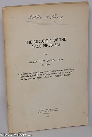 Image du vendeur pour The Biology of the Race Problem mis en vente par Bolerium Books Inc.