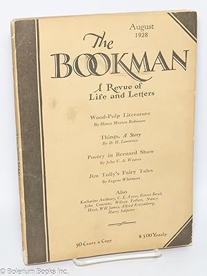 Seller image for The Bookman: a revue of life & letters vol. 67, #6, August 1928 for sale by Bolerium Books Inc.