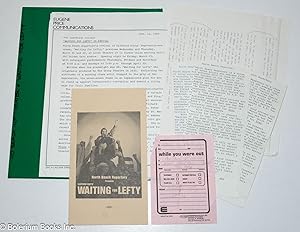 Publicity Packet for North Beach Repertory's production of Clifford Odets' Waiting for Lefty