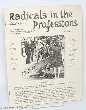 Seller image for Radicals in the professions newsletter: Vol. 1, no. 10, Nov. - Dec. 1968 for sale by Bolerium Books Inc.