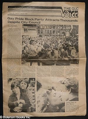 Seller image for The GLC Voice: The newspaper from the Twin Cities Gay & Lesbian Community; vol. 3, #15, June 21, 1982: Gay Pride Block Party Attracts Thousands for sale by Bolerium Books Inc.