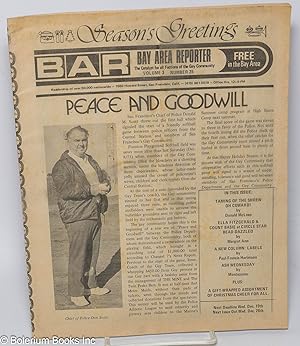 Seller image for B.A.R. Bay Area Reporter: the catalyst for all factions of the gay community; vol. 3, #25, Dec. 1973: Peace & Goodwill for sale by Bolerium Books Inc.