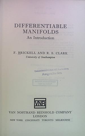 Differentiable Manifolds: An Introduction. The New University Mathematics Series