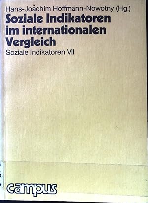 Bild des Verkufers fr Soziale Indikatoren im internationalen Vergleich. Soziale Indikatoren ; 7; zum Verkauf von books4less (Versandantiquariat Petra Gros GmbH & Co. KG)