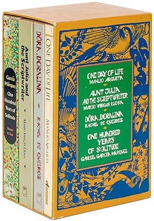 Image du vendeur pour One Hundred Years of Solitude / Aunt Julia and the Scriptwriter / Dra, Doralina / One Day of Life [Four Volumes in Slipcase] mis en vente par Between the Covers-Rare Books, Inc. ABAA