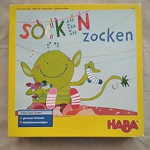 Image du vendeur pour HABA 4465: Socken zocken - ein monsterschnelles Suchspiel (ltere Version 2004)[Reaktionsspiel]. Achtung: Nicht geeignet fr Kinder unter 3 Jahren. mis en vente par KULTur-Antiquariat