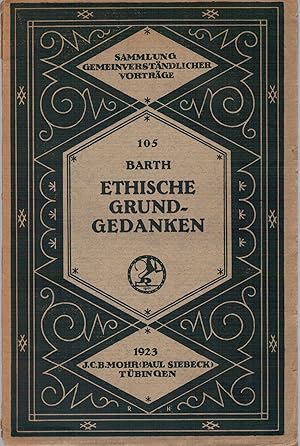 Image du vendeur pour Ethische Grundgedanken bei Spinoza, Kant und Fichte mis en vente par Antiquariat Hans Wger