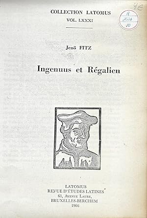 Bild des Verkufers fr Ingenuus et Rgalien zum Verkauf von Librairie Archaion