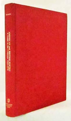 Bild des Verkufers fr American and British Poetry. A Guide to Criticism 1925-1978 zum Verkauf von Adelaide Booksellers