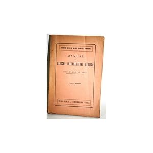 Seller image for MANUAL DE DERECHO INTERNACIONAL PBLICO for sale by Librera Salamb