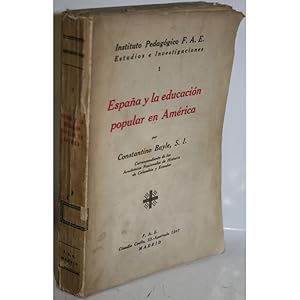 Bild des Verkufers fr ESPAA Y LA EDUCACIN POPULAR EN AMRICA zum Verkauf von Librera Salamb