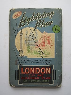 Lightning Plan Patent No. 394936: London  City and Suburban Plan with Street Index.