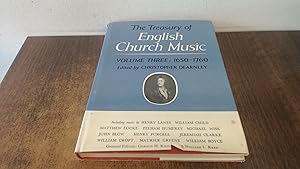 Imagen del vendedor de The Treasury of English Church Music Volume Three1650-1760 a la venta por BoundlessBookstore