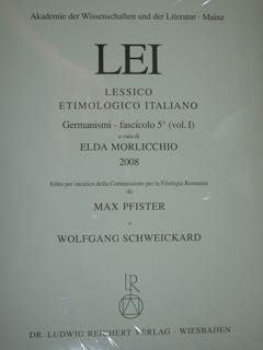 Image du vendeur pour LEI. LESSICO ETIMOLOGICO ITALIANO. Germanismi - fascicolo 5 (vol. 1) mis en vente par EDITORIALE UMBRA SAS