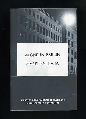 Immagine del venditore per ALONE IN BERLIN (First UK edition - first impression) venduto da Orlando Booksellers
