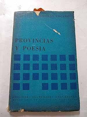 Seller image for Provincias y poesias for sale by Libros nicos