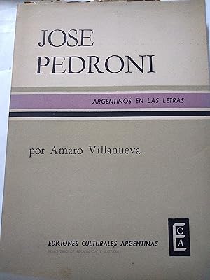 Imagen del vendedor de Jose Pedroni a la venta por Libros nicos