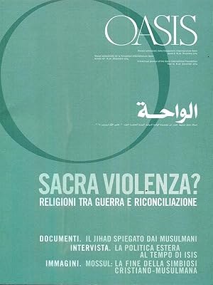 Bild des Verkufers fr Oasis. Vol. 20: Sacra violenza? Religioni tra guerra e riconciliazione zum Verkauf von Librodifaccia